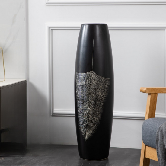 Grand vase à poser au sol 1m pour sublimer votre décoration intérieure