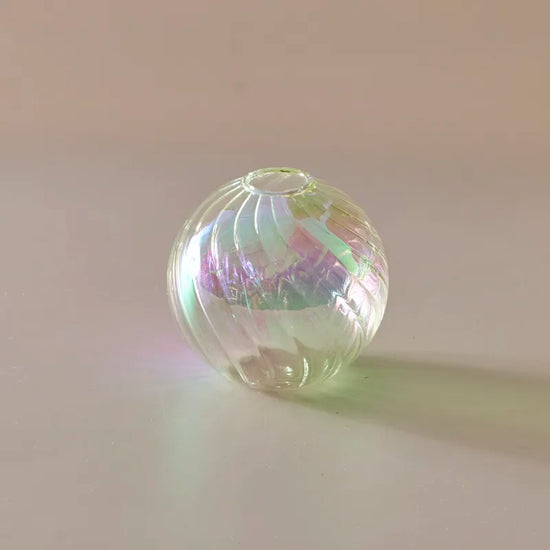 Vase boule transparent