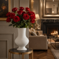 Grand vase céramique beige