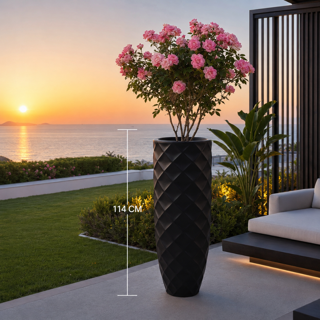 Grand vase noir 120 cm