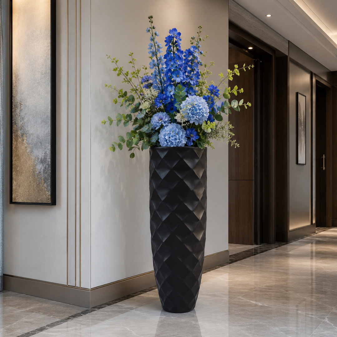 Grand vase noir 120 cm