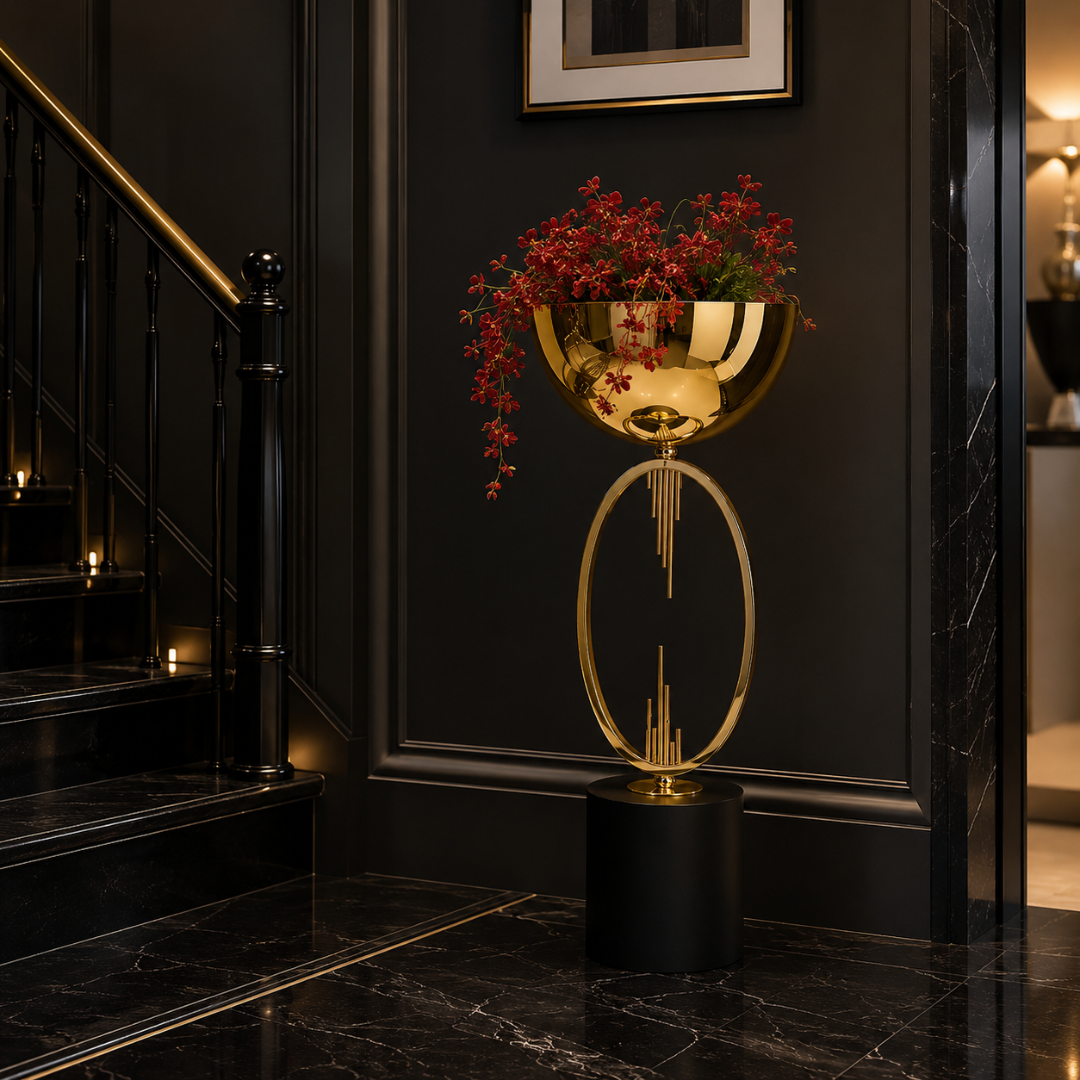 Grand vase sur pied
