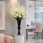 Grand vase en verre noir