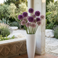 Grand vase blanc exterieur