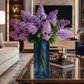 Grand vase bleu marine