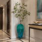 Grand vase bleu turquoise