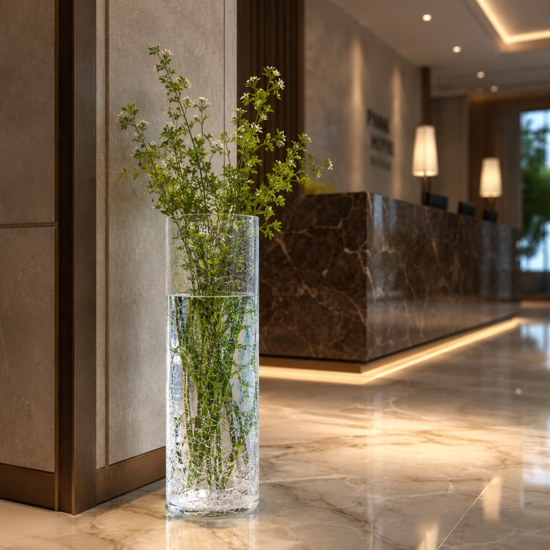 Grand vase boheme