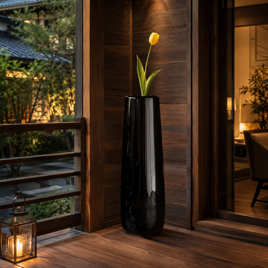 Grand vase en verre design