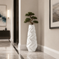 Grand vase blanc mat