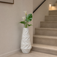 Grand vase blanc mat