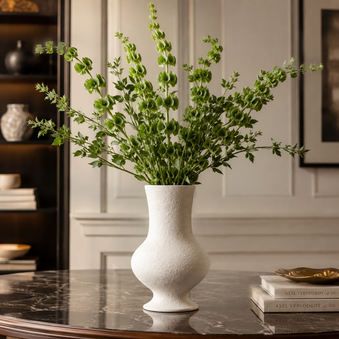 Grand vase céramique beige