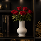 Grand vase céramique beige