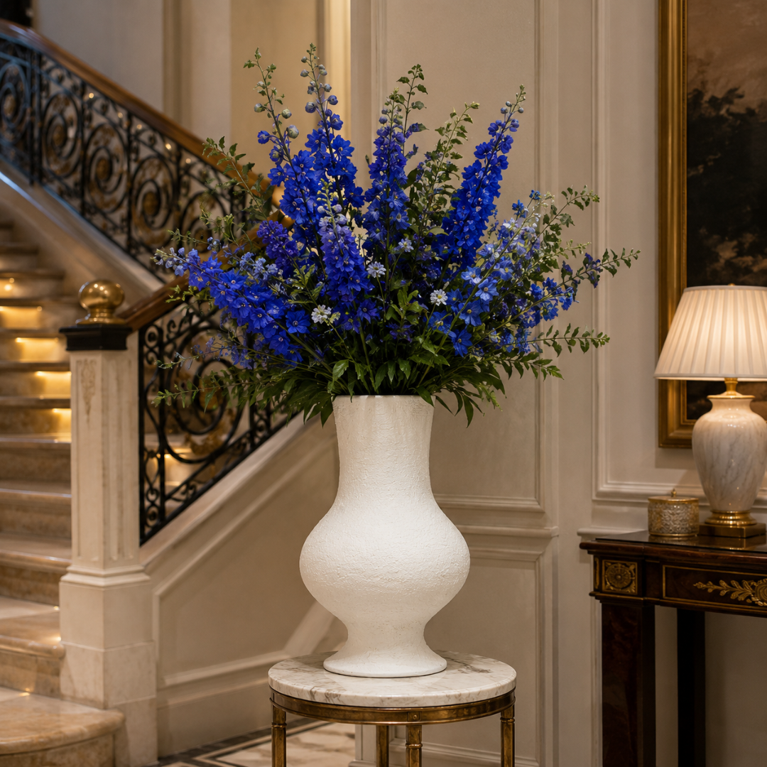 Grand vase céramique beige