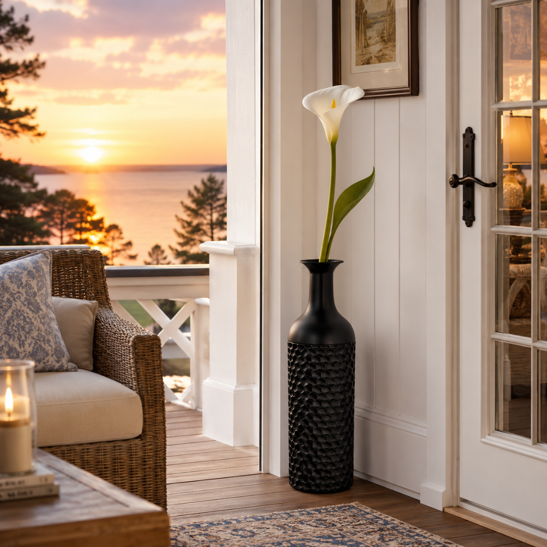 Grand vase en metal