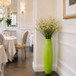 Grand vase en verre vert