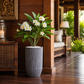 Grand vase gris anthracite
