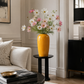 Grand vase jaune moutarde