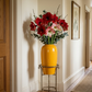 Grand vase jaune moutarde