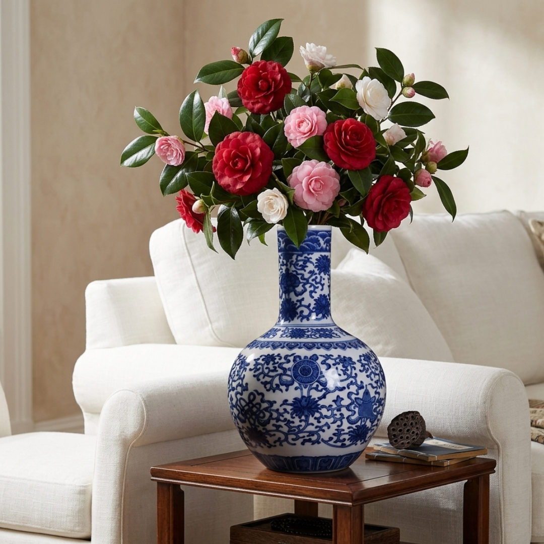 Grand vase oriental