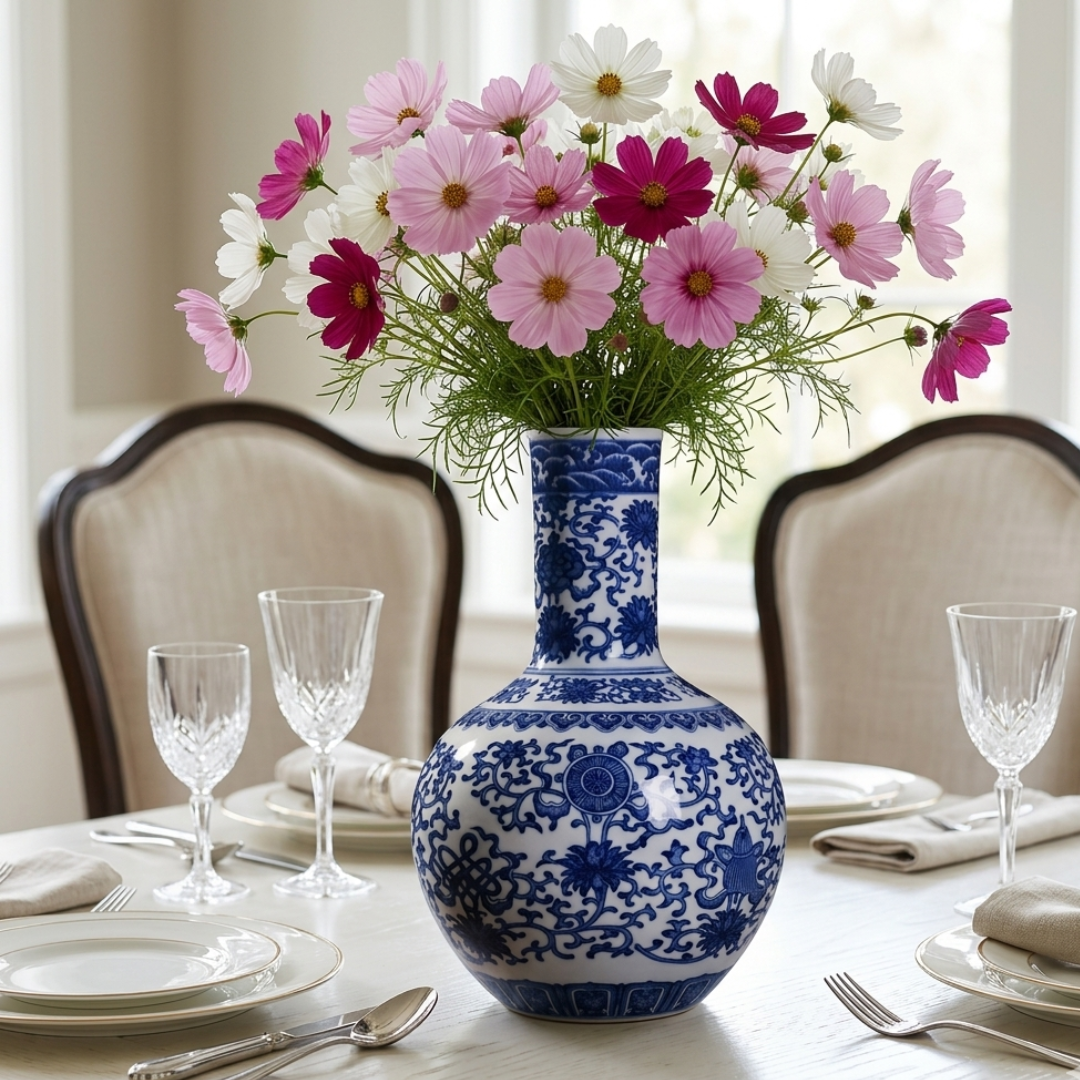Grand vase oriental