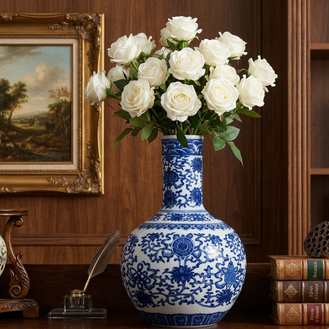 Grand vase oriental
