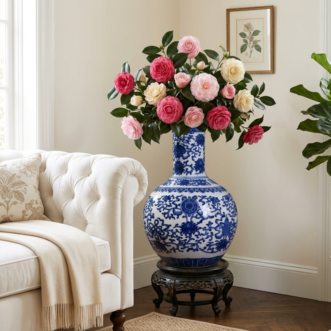 Grand vase oriental