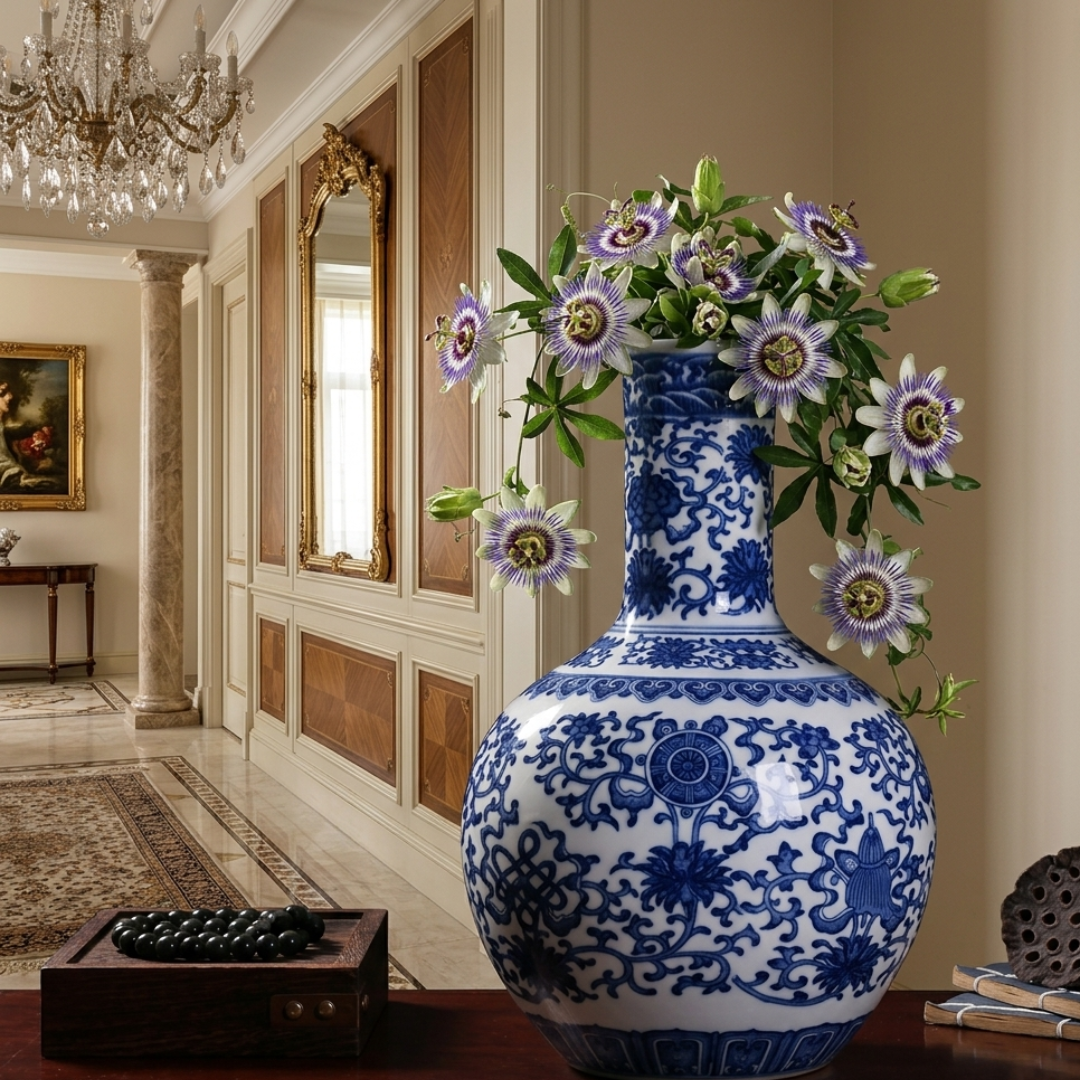 Grand vase oriental