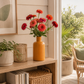 Vase jaune moutarde