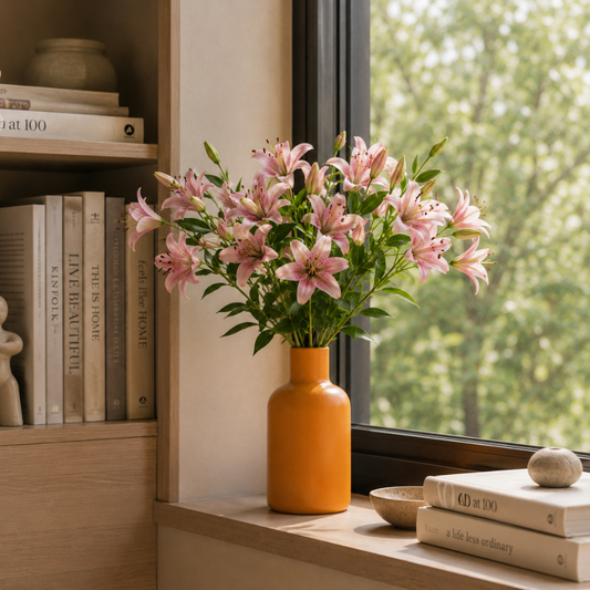 Vase jaune moutarde