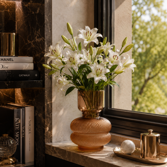 Vase ambré