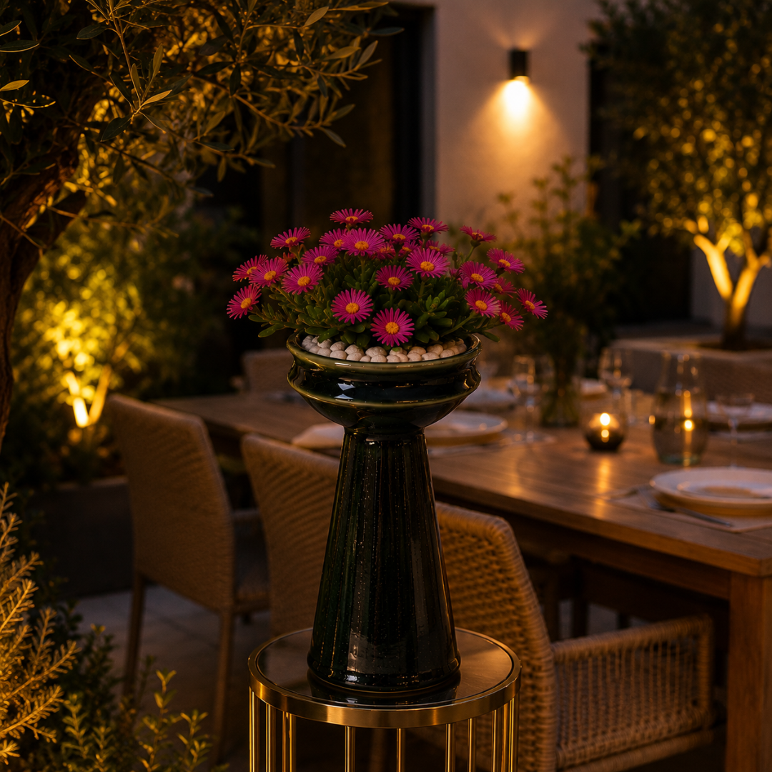 Vase coupe sur pied