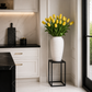 Vase en gres blanc