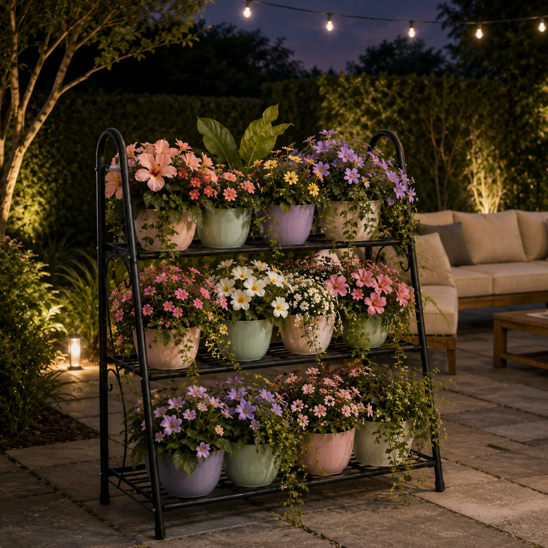 Support pour jardinière métal balcon