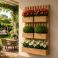 Jardinière murale en bois