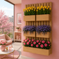 Jardinière murale en bois
