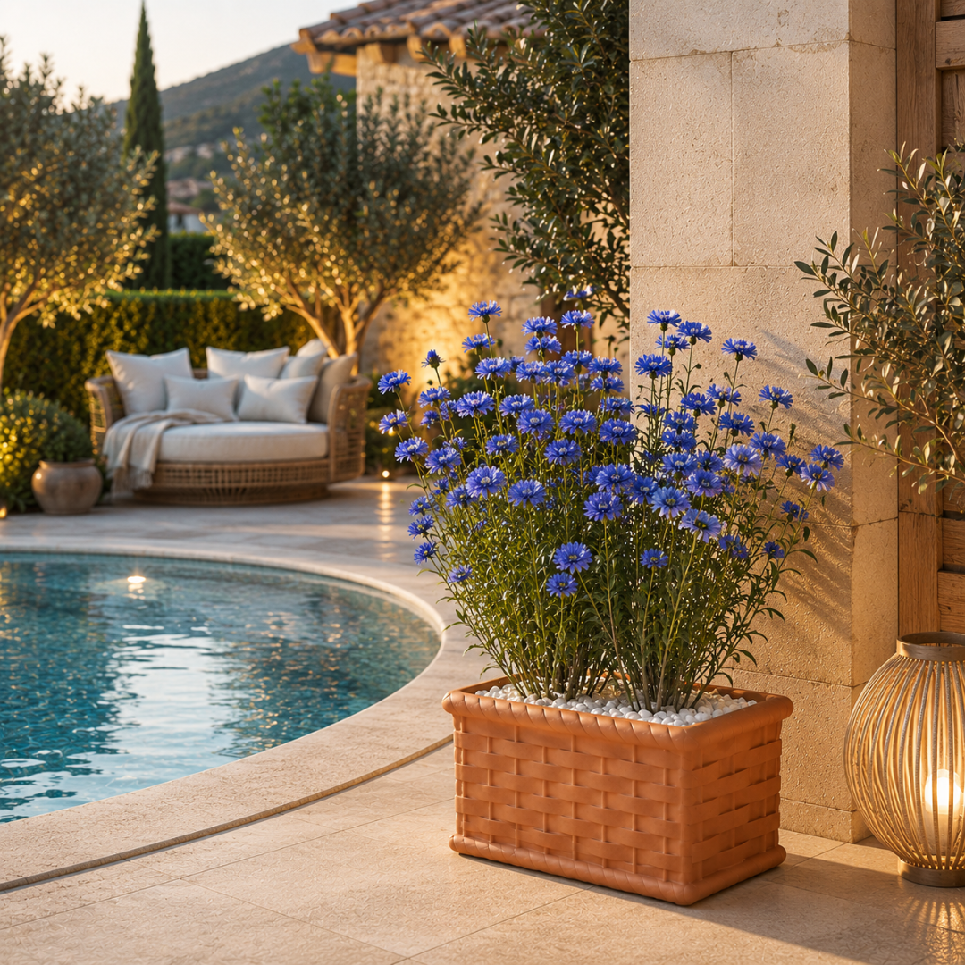 Petite jardinière rectangulaire