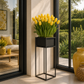 Jardinière haute et étroite