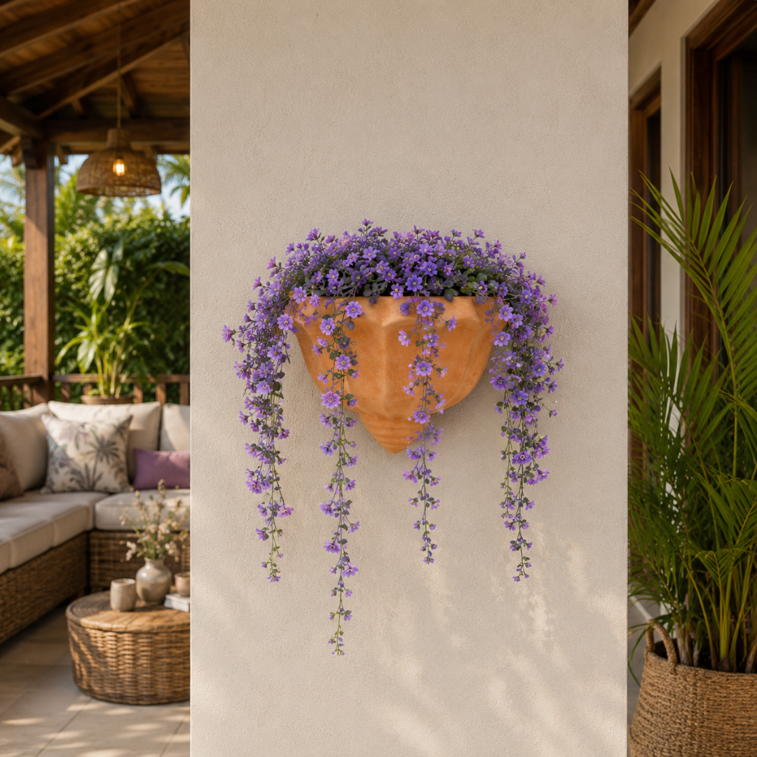 Jardinière murale terre cuite