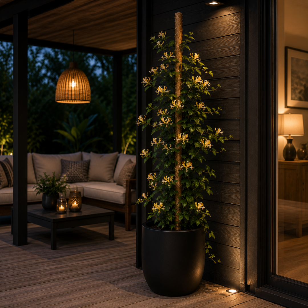 Support bambou pour plantes grimpantes
