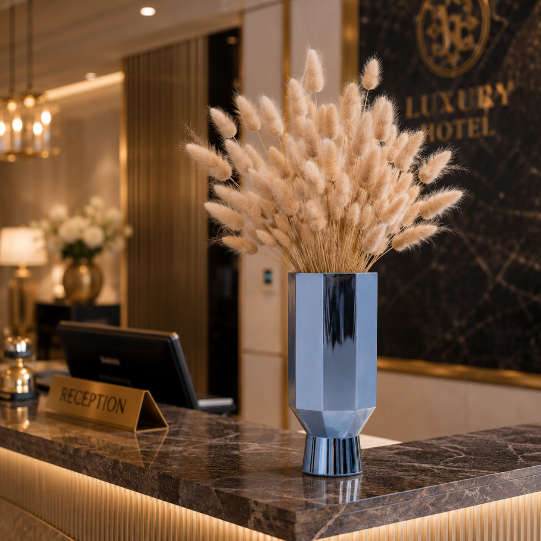 Grand vase aluminium