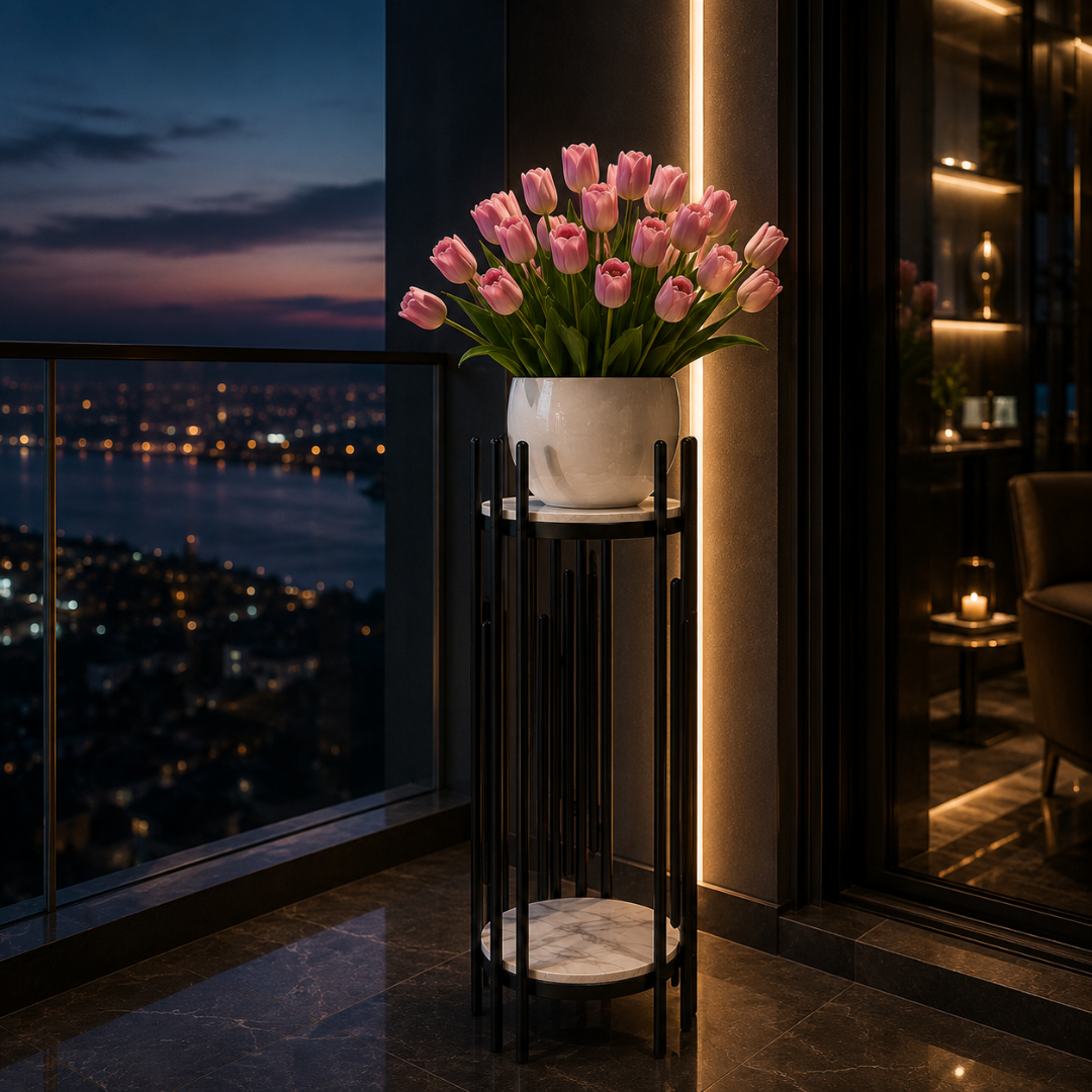 Colonne décorative pour plantes