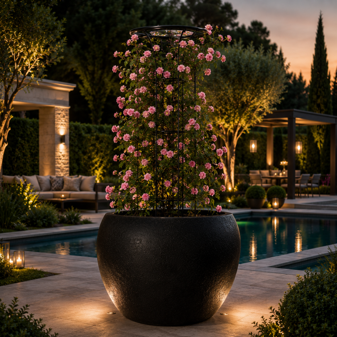 Colonne de jardin pour plantes grimpantes