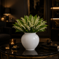 Vase rond blanc