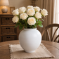 Vase rond blanc