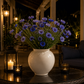 Vase rond blanc