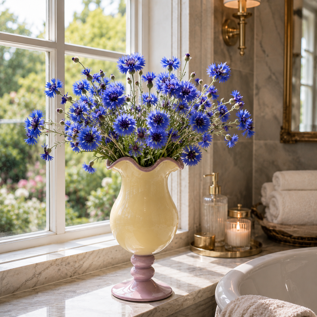 Vase sur pied design