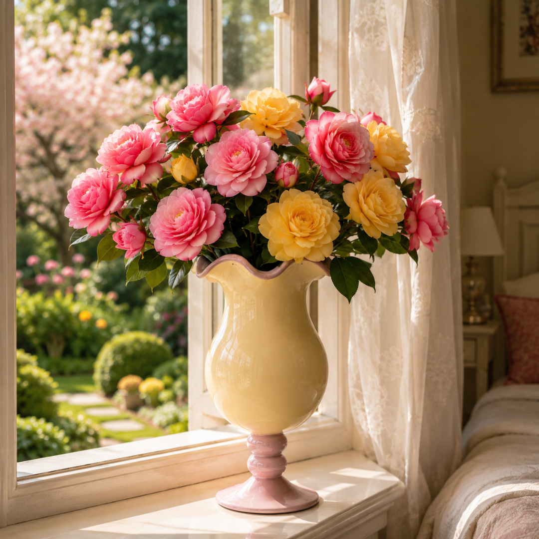 Vase sur pied design