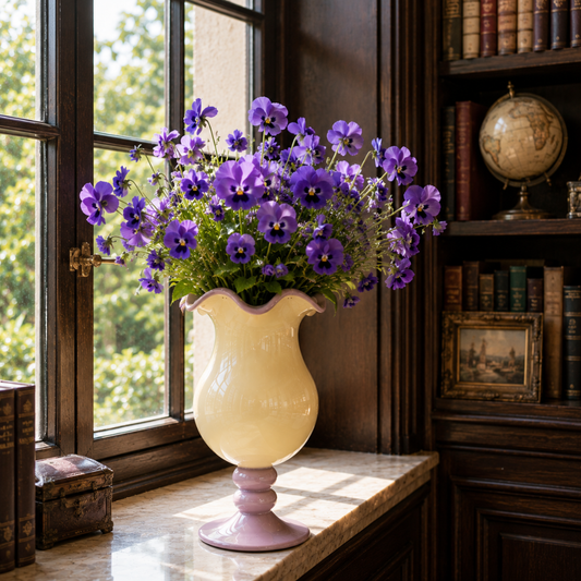 Vase sur pied design