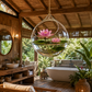 Suspension en verre pour plante