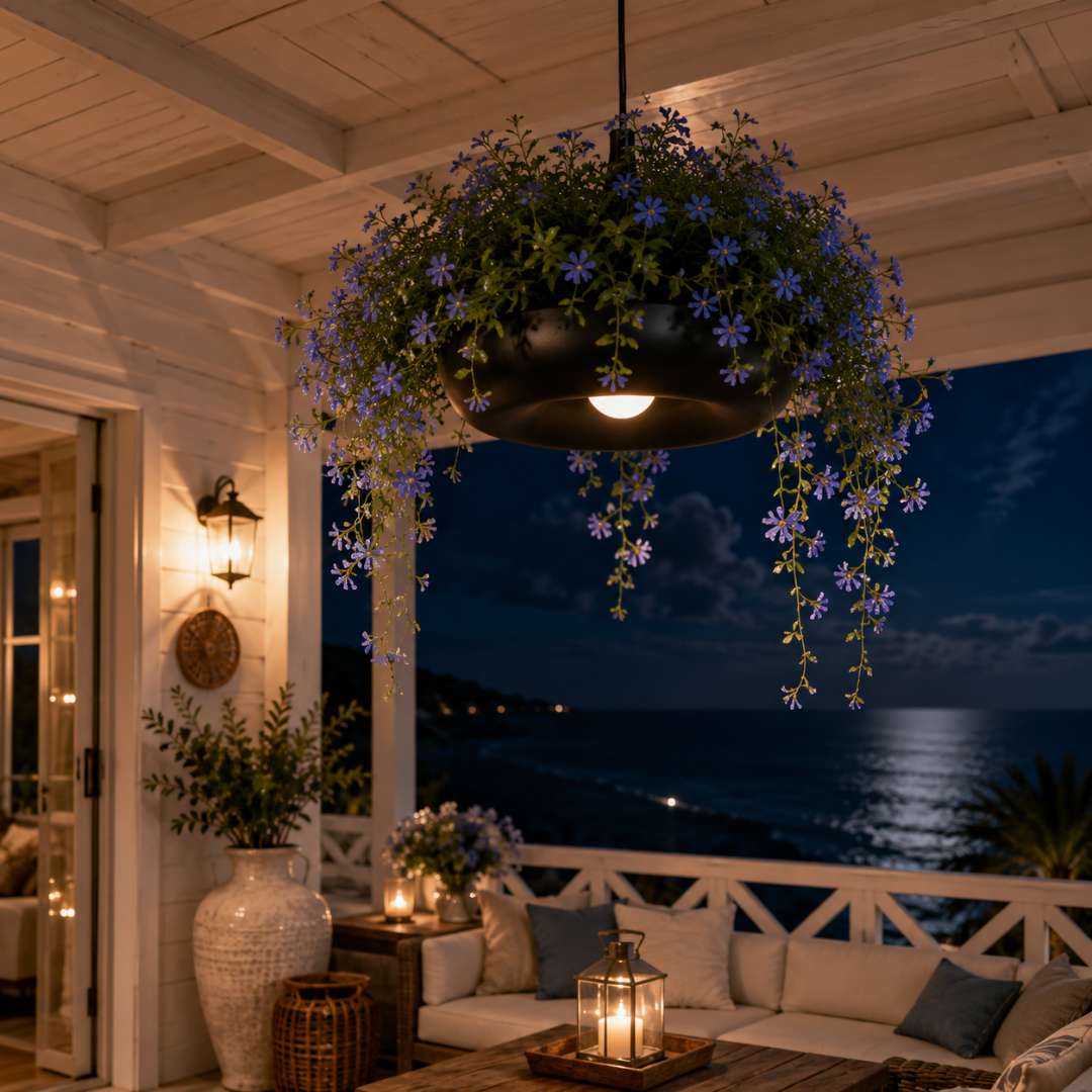 Suspension luminaire plante